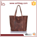 H-Quality Elegant Genuine Leather Lady Handbag With Messenger Bag